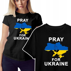 Koszulka Damska Solidarni Z Ukrainą Mix Wzory - Xl