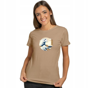 KOSZULKA T-shirt Damski L Sand COOKIE MONSTER 02