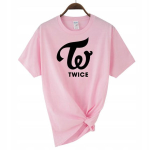 Koszulka T-shirt Damski Roz. S Różowy TWICE 01
