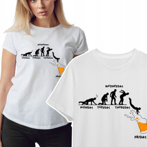 Modna KOSZULKA T-shirt Damski FRIDAY BEER - XXL