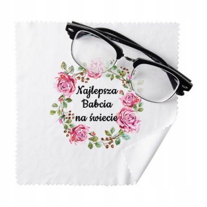 ŚCIERECZKA do okularów z nadrukiem DZIEŃ BABCI 01