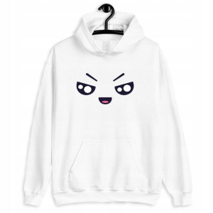 BLUZA Męska z kapturem BIAŁA Różne Wzory SMILE - M