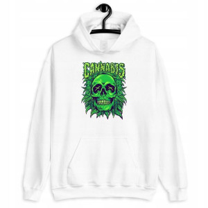 Bluza Męska Z Kapturem Weed Cannabis Rozmiar - L