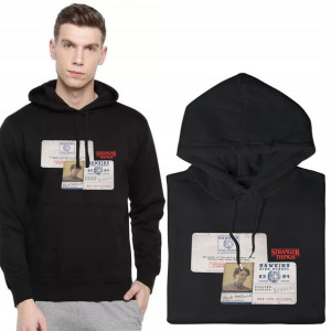 Bluza Z Kapturem Męska Stranger Things Wzory - Xxl