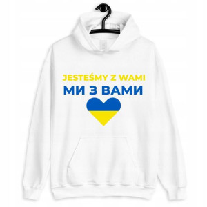 Bluza Z Kapturem Wolna Ukraina Stop Wojnie - L