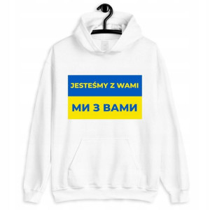 Bluza Z Kapturem Wolna Ukraina Stop Wojnie - L