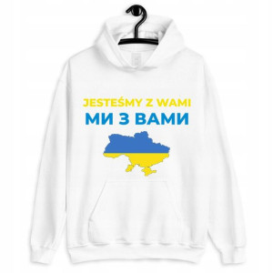 Bluza Z Kapturem Wolna Ukraina Stop Wojnie - M