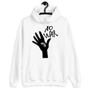 Bluza Z Kapturem Wolna Ukraina Stop Wojnie - M