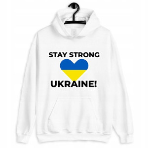 Bluza Z Kapturem Wolna Ukraina Stop Wojnie - M