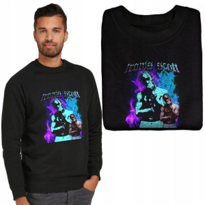 MĘSKA Bluza CZARNA Wiele Wzorów TRAVIS SCOTT - L