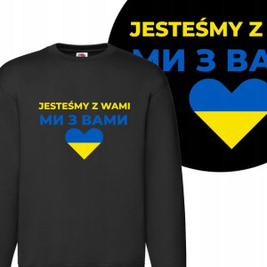 Męska Bluza Stop Wojnie Wolna Ukraina Wzory - L