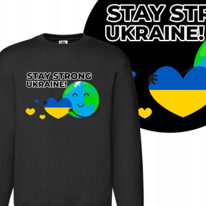 Męska Bluza Stop Wojnie Wolna Ukraina Wzory - Xl