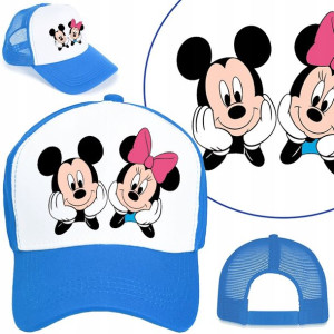 CZAPKA z DASZKIEM dla DZIECI MIKI MINNIE Wzory MiX