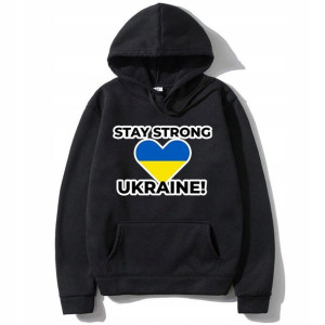 Męska Bluza Z Kapturem Solidarni Z Ukrainą - M