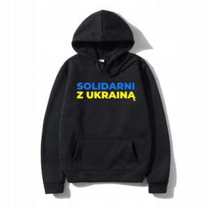 Męska Bluza Z Kapturem Solidarni Z Ukrainą - Xxl
