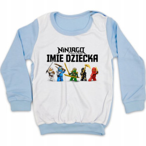 Piżama Niebieska Imię Lego Ninjago Wzory 98 Cm