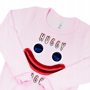 PIŻAMA RÓŻ 104cm POPPY Playtime HUGGY WUGGY Wzory