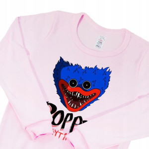 PIŻAMA RÓŻ 110cm POPPY Playtime HUGGY WUGGY Wzory
