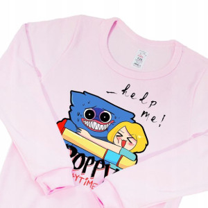 PIŻAMA RÓŻ 92cm POPPY Playtime HUGGY WUGGY Wzory