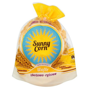 Pakiet 5szt Sunny Corn Wafle zbożowo-ryżowe naturalne 60g