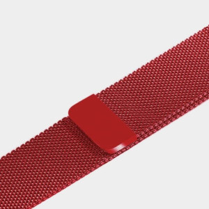 Pasek Metalowy Do Apple Watch Czerwony 42-44mm