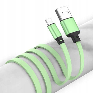 Kabel Usb Zwijany 3w1 Szybkie Ładowanie Zielony
