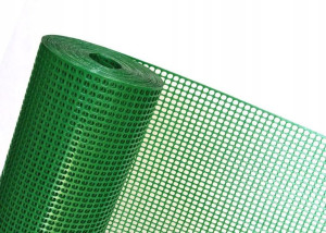 Siatka plastikowa wysokość 100cm zielona 25mb t406