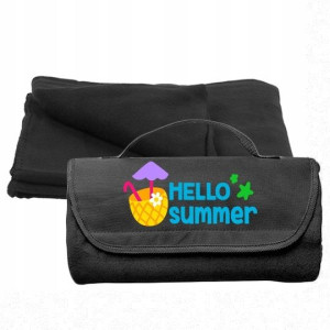 Koc PIKNIKOWY na plażę Mata wzór HELLO SUMMER 01