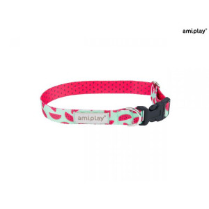 Amiplay Obroża Regulowana BeHappy Rozmiar XL Watermelon