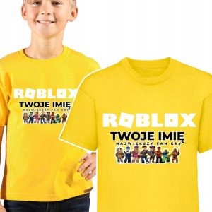 KOSZULKA DZIECIĘCA ROBLOX Twoje IMIĘ Wzory 122 cm