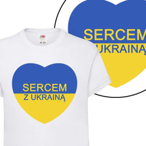 Koszulka Dziecięca Sercem Z Ukrainą Wzory - 146cm