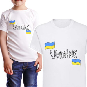 Koszulka Dziecięca Solidarni Z Ukrainą Wzory 122cm