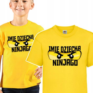 Koszulka Dziecięca Własne Imię Lego Ninjago 110 Cm