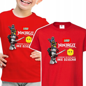 Koszulka Dziecięca Własne Imię Lego Ninjago 122 Cm