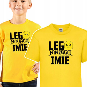 Koszulka Dziecięca Własne Imię Lego Ninjago 134 Cm
