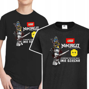Koszulka Dziecięca Własne Imię Lego Ninjago 134 Cm