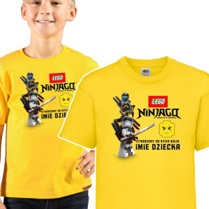 Koszulka Dziecięca Własne Imię Lego Ninjago 146 Cm