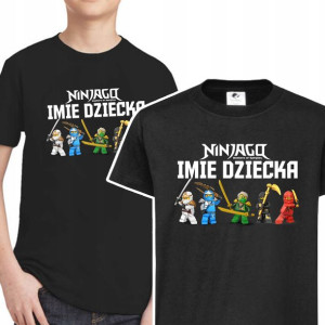 Koszulka Dziecięca Własne Imię Lego Ninjago 86 Cm