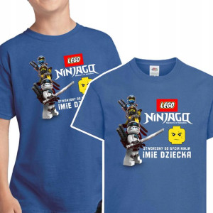 Koszulka Dziecięca Własne Imię Lego Ninjago 98 Cm