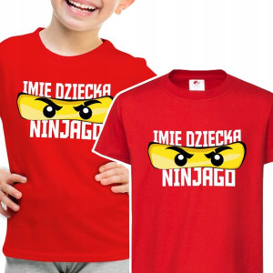 Koszulka Dziecięca Własne Imię Lego Ninjago 98 Cm