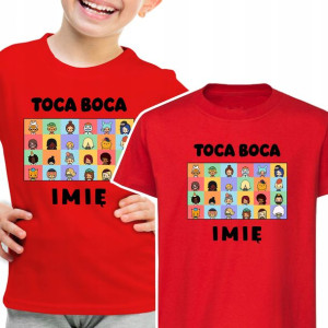 Koszulka Dziecięca Własne Imię Toca Boca - 122 Cm