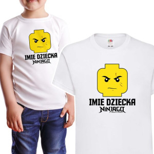 KOSZULKA DZIECIĘCA Własny Druk LEGO NINJAGO 134cm