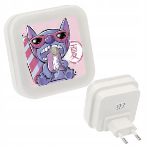 Nocna lampka do kontaktu LED wzór LILO I STICH 30