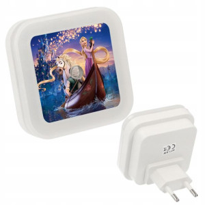 Nocna lampka do kontaktu LED wzór ZAPLĄTANI 06