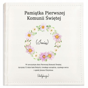 ALBUM SZYTY na ZDJĘCIA Prezent na KOMUNIĘ ŚWIĘTĄ