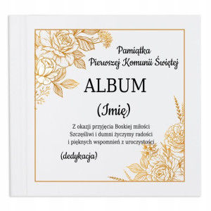 ALBUM PAMIĄTKA KOMUNII ŚWIĘTEJ Personalizowany MiX