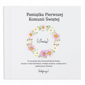 ALBUM PAMIĄTKA KOMUNII ŚWIĘTEJ Personalizowany MiX