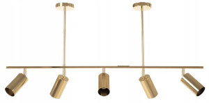 Lampa Sufitowa Żyrandol Nowoczesna Metal Złota
