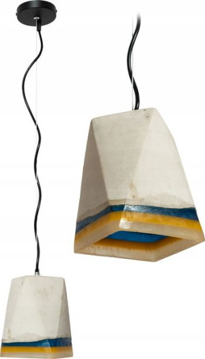 Lampa Sufitowa Wisząca Cement Beton Loft Betonowa