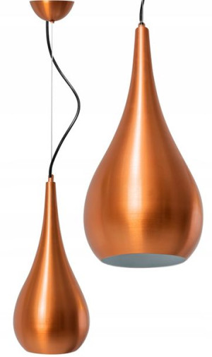 Lampa Sufitowa Wisząca Loft Metalowa Gold Złota